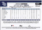 2025 Topps #477 Junior Caminero Tampa Bay Rays