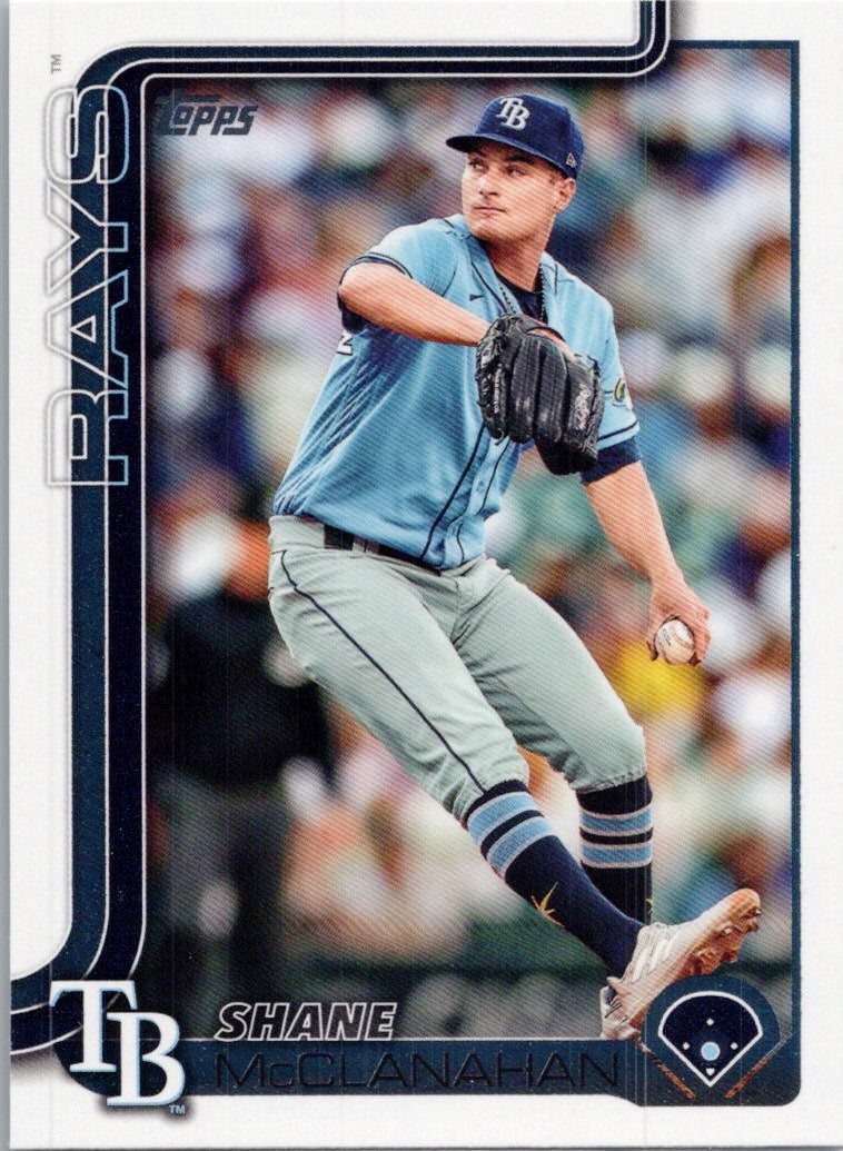 2025 Topps #492 Shane McClanahan Tampa Bay Rays