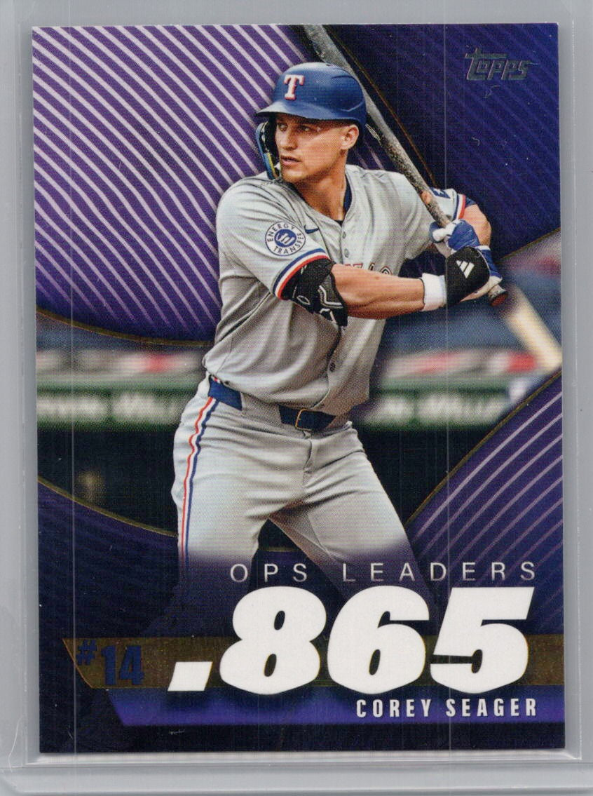 2025 Topps #OPS-14 Corey Seager OPS Leaders Texas Rangers