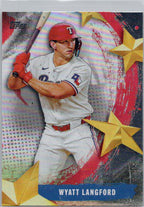 2025 Topps #SMLB-55 Wyatt Langford Stars of MLB Texas Rangers