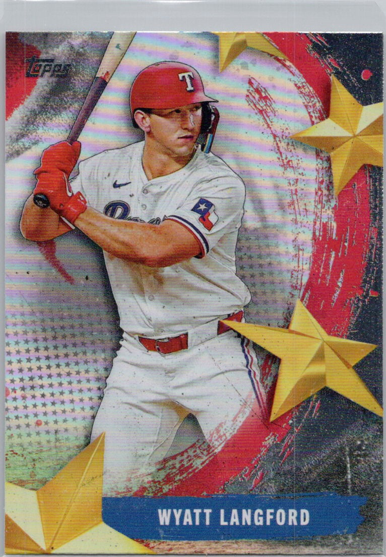 2025 Topps #SMLB-55 Wyatt Langford Stars of MLB Texas Rangers