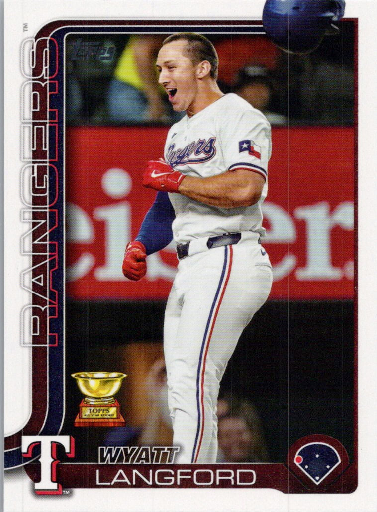2025 Topps #455 Wyatt Langford Texas Rangers