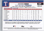 2025 Topps #589 Ezequiel Duran Texas Rangers