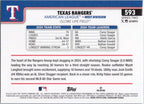 2025 Topps #593 Texas Rangers Texas Rangers