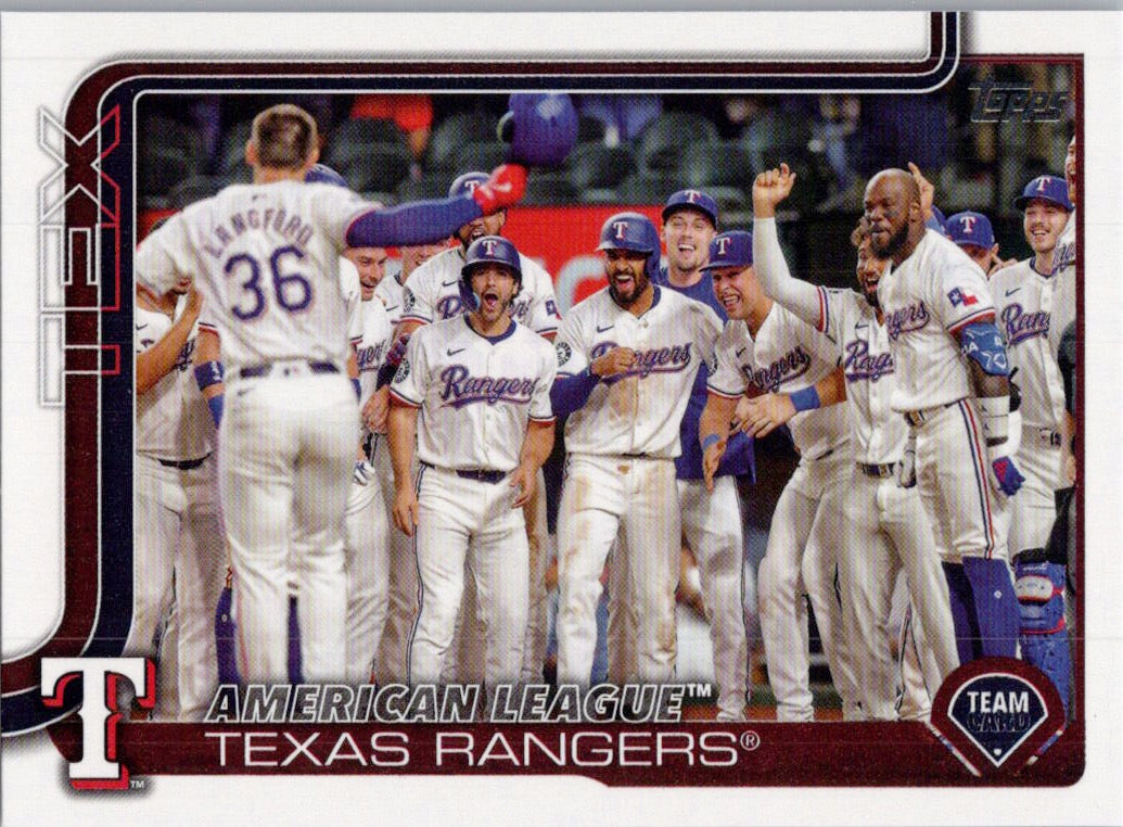 2025 Topps #593 Texas Rangers Texas Rangers