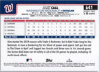 2025 Topps #641 Alex Call Washington Nationals