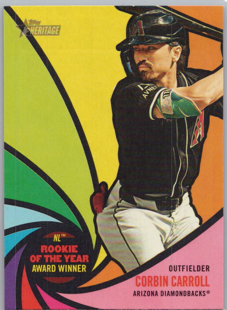 2024 Topps Heritage #AW-6 Corbin Carroll Award Winners Arizona Diamondbacks