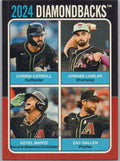 2024 Topps Heritage #75TQ-10 Gallen / Marte / Carroll / Lawlar 1975 Team Quads