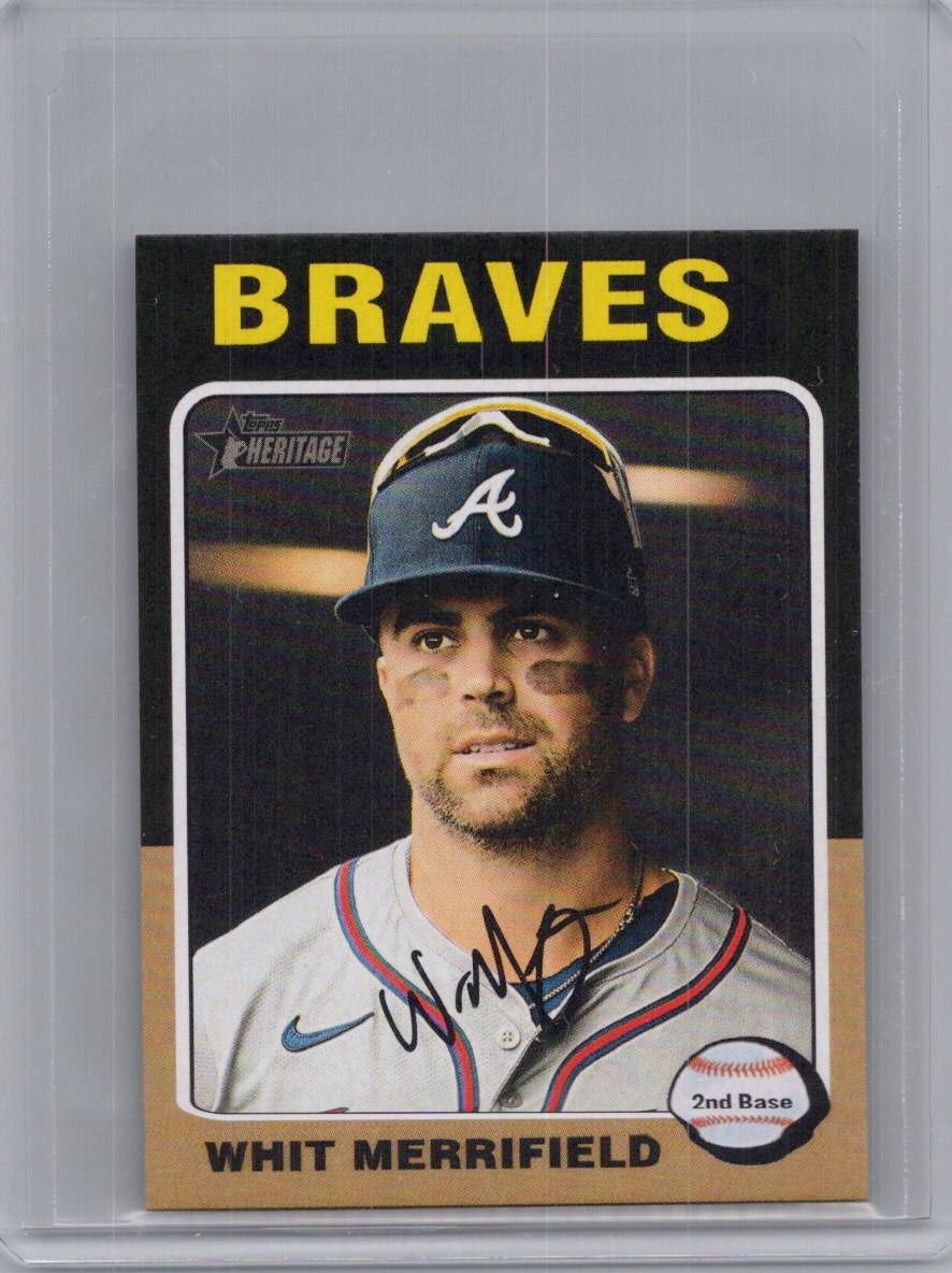 2024 Topps Heritage #597 Whit Merrifield Mini (High Numbers) Atlanta Braves