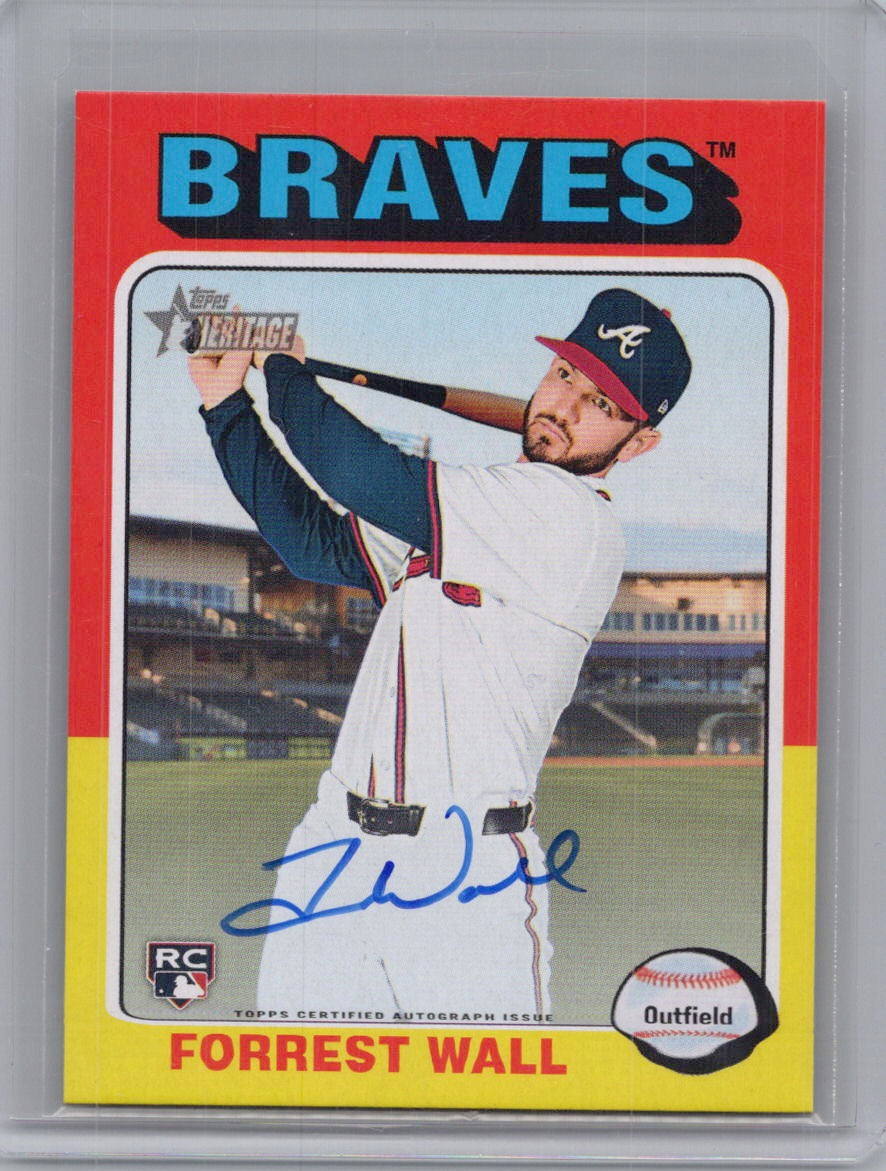 2024 Topps Heritage #ROAFW Forrest Wall Real One Autographs (High Number) Atlanta Braves