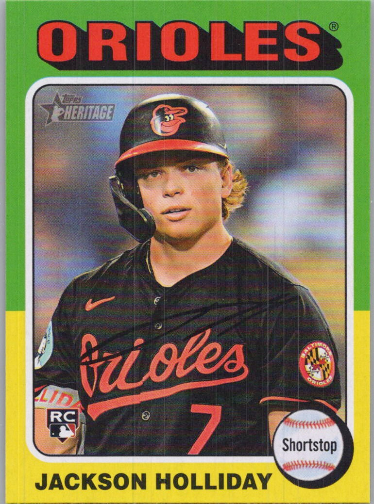 2024 Topps Heritage #692 Jackson Holliday Baltimore Orioles