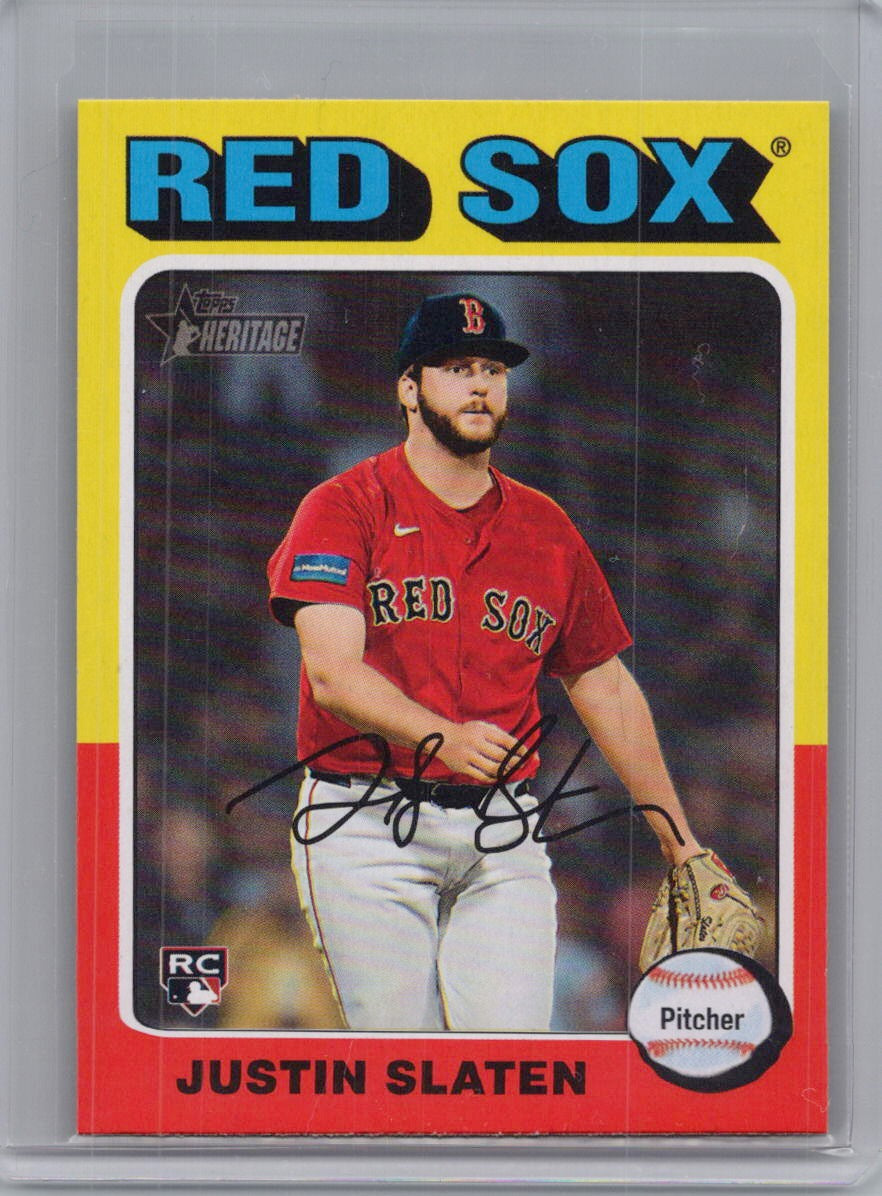 2024 Topps Heritage #721 Justin Slaten Boston Red Sox