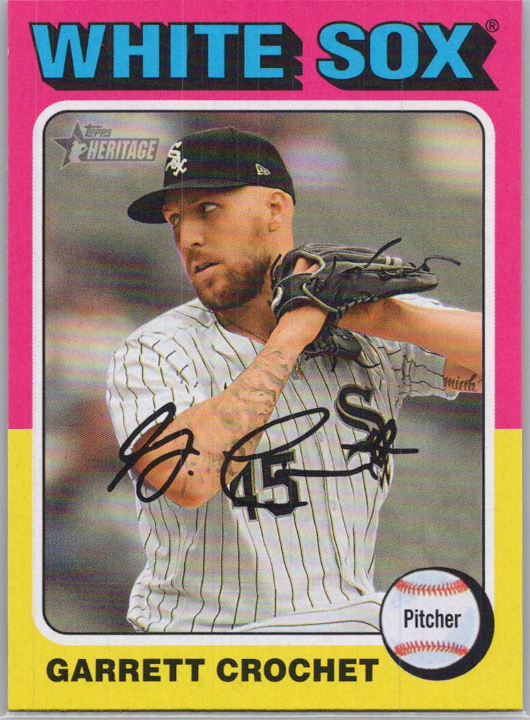 2024 Topps Heritage #627 Garrett Crochet Chicago White Sox