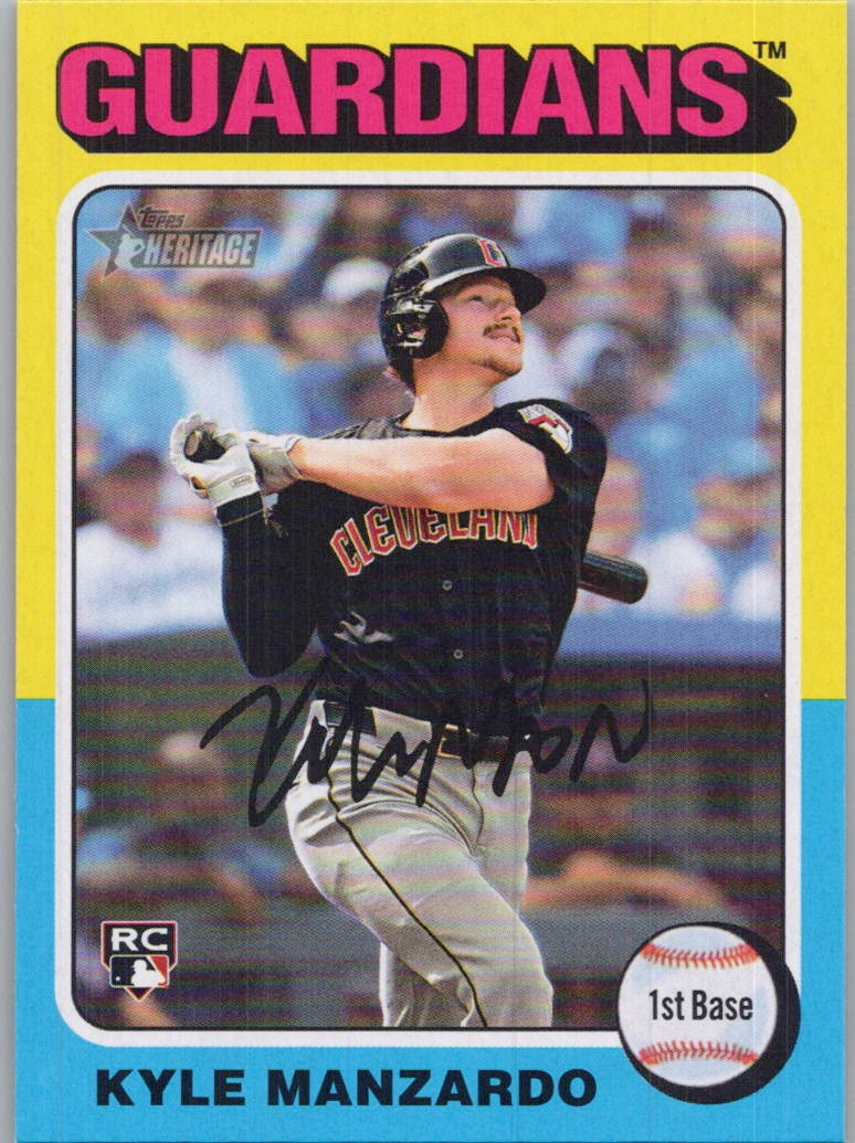 2024 Topps Heritage #673 Kyle Manzardo Cleveland Guardians