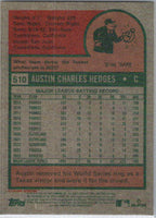 2024 Topps Heritage #510 Austin Hedges Cleveland Guardians