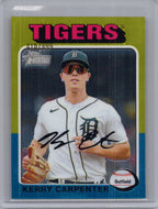 2024 Topps Heritage #35 Kerry Carpenter Chrome #/699 Detroit Tigers