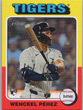 2024 Topps Heritage #698 Wenceel Pérez Detroit Tigers