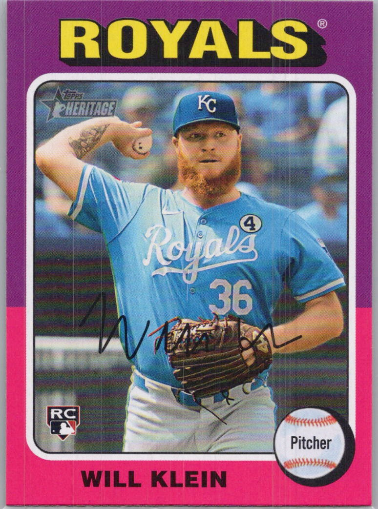 2024 Topps Heritage #723 Will Klein Kansas City Royals