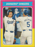 2024 Topps Heritage #CC-10 Dodgers Dingers (Shohei Ohtani / Freddie Freeman)