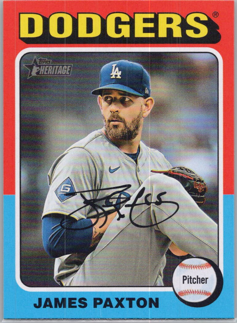 2024 Topps Heritage #610 James Paxton Los Angeles Dodgers