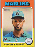 2024 Topps Heritage #722 Roddery Muñoz Miami Marlins