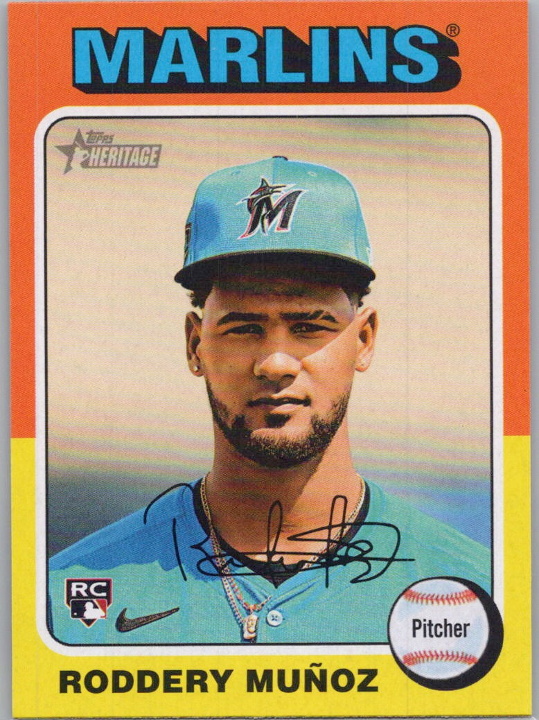 2024 Topps Heritage #722 Roddery Muñoz Miami Marlins