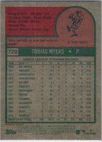 2024 Topps Heritage #720 Tobias Myers Milwaukee Brewers
