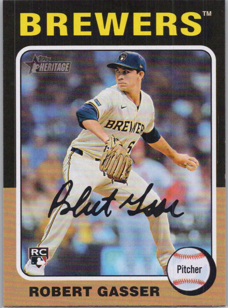 2024 Topps Heritage #688 Robert Gasser Milwaukee Brewers