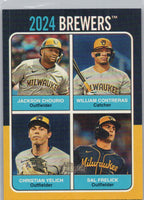2024 Topps Heritage #75TQ-9 Sal Frelick/Christian Yelich/William C./Jackson C.