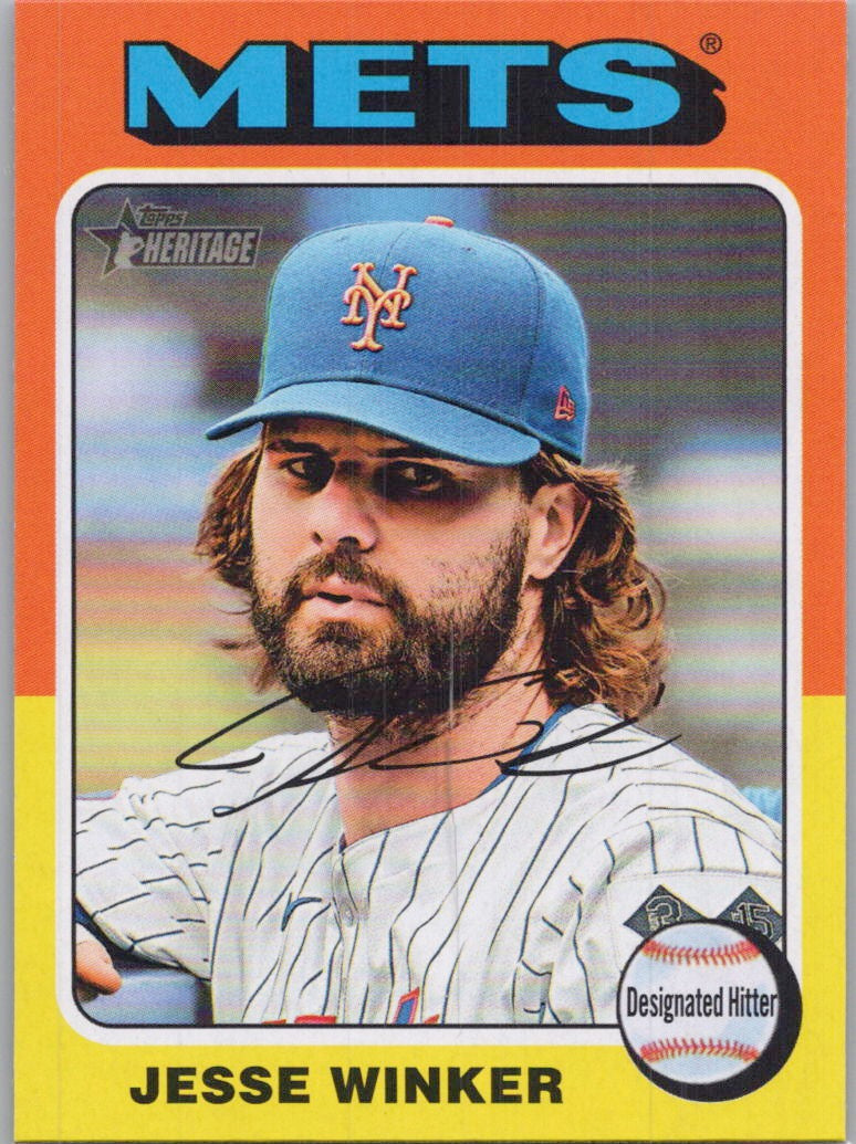 2024 Topps Heritage #600 Jesse Winker New York Mets