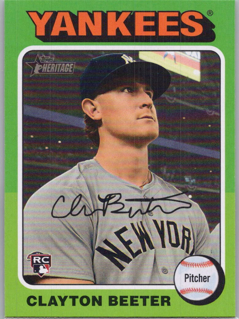 2024 Topps Heritage #706 Clayton Beeter New York Yankees