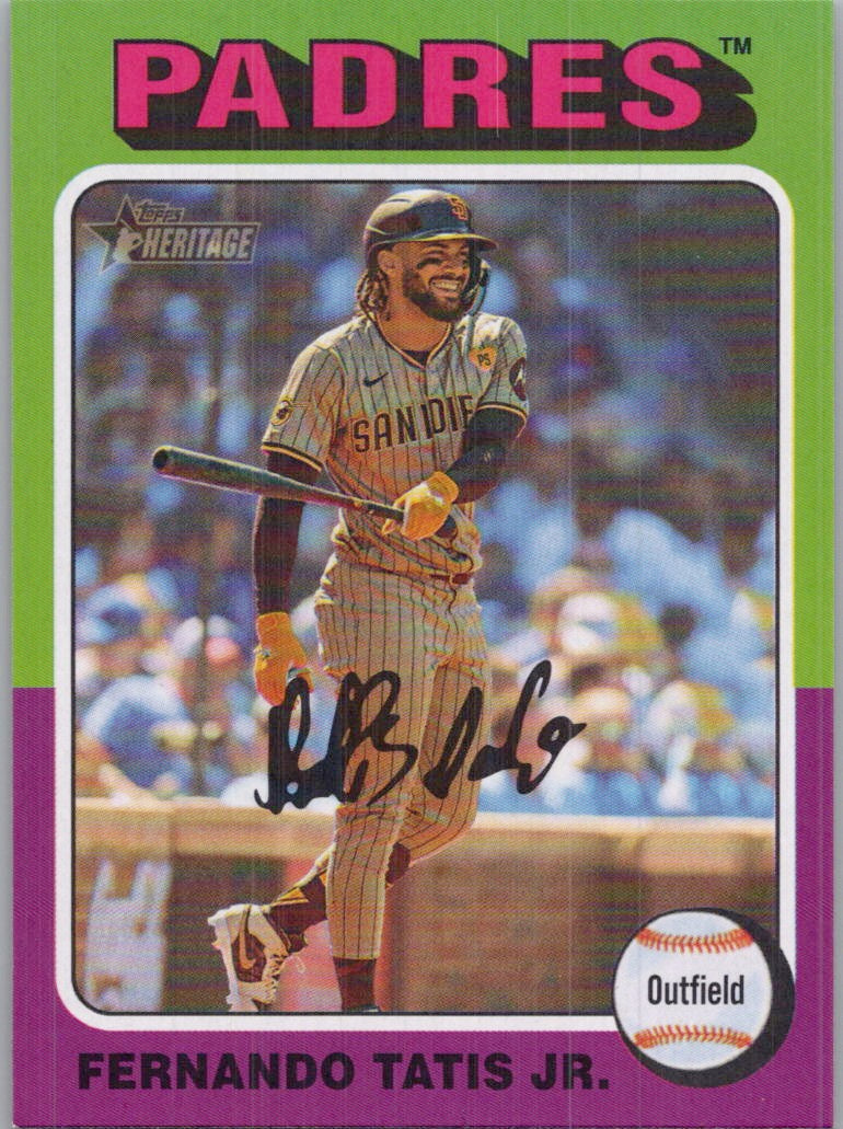 2024 Topps Heritage #505 Fernando Tatis Jr. Image Variation San Diego Padres