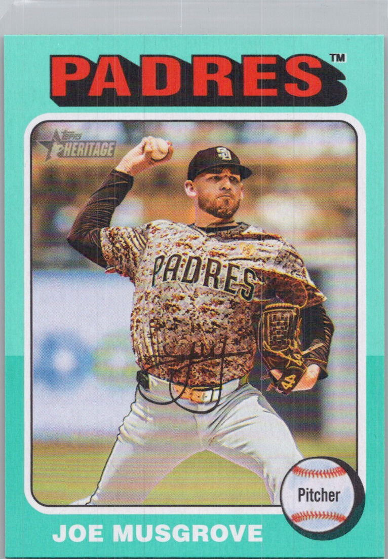 2024 Topps Heritage #502 Joe Musgrove Aqua Border San Diego Padres