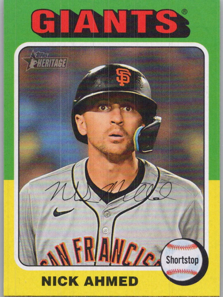 2024 Topps Heritage #705 Nick Ahmed San Francisco Giants