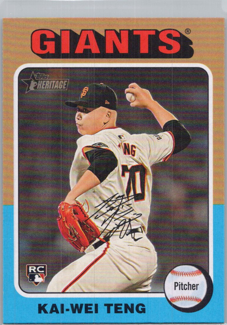 2024 Topps Heritage #638 Kai-Wei Teng San Francisco Giants