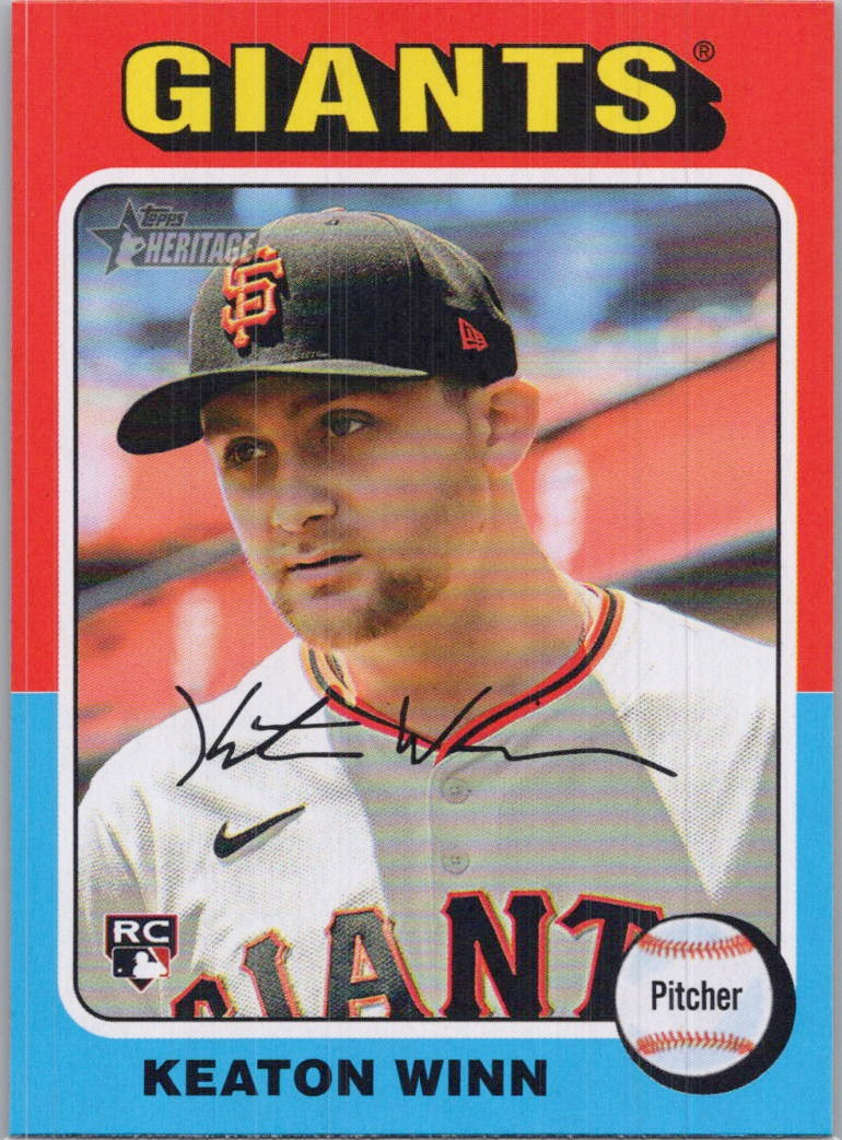 2024 Topps Heritage #695 Keaton Winn San Francisco Giants