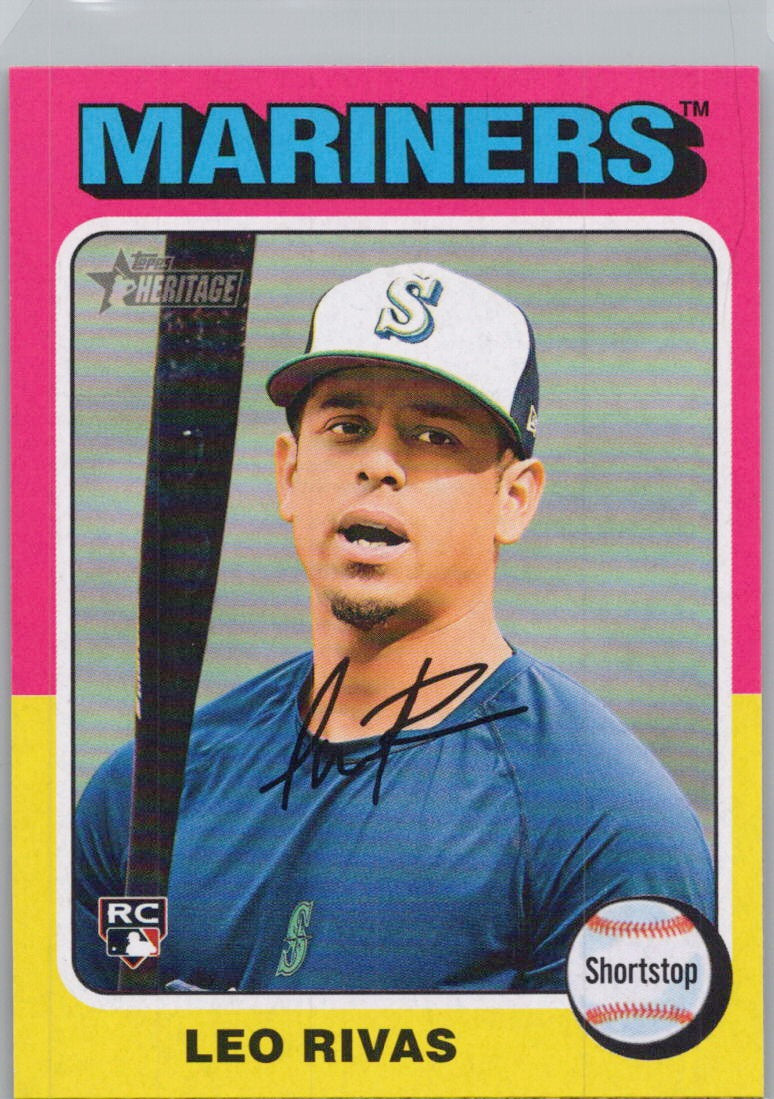 2024 Topps Heritage #711 Leo Rivas Seattle Mariners