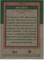 2024 Topps Heritage #75R-10 Bob Gibson 1975 Retires St. Louis Cardinals