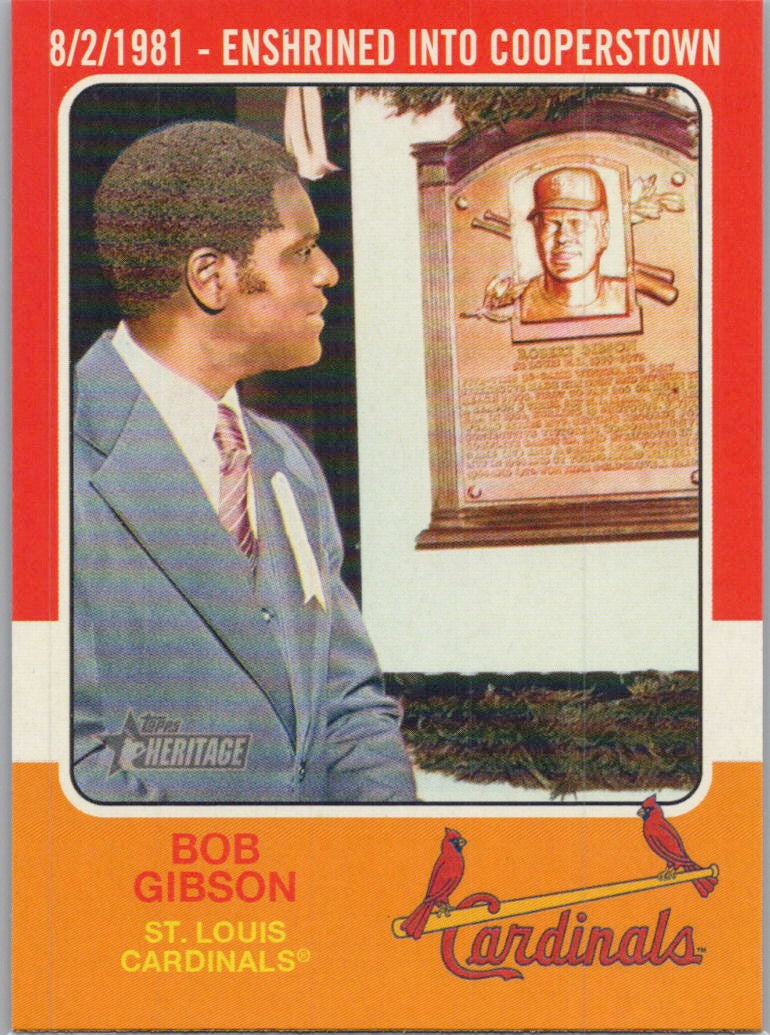 2024 Topps Heritage #75R-10 Bob Gibson 1975 Retires St. Louis Cardinals
