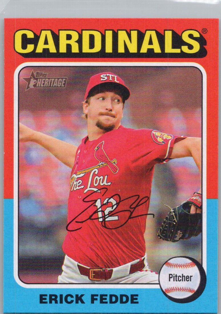 2024 Topps Heritage #533 Erick Fedde St. Louis Cardinals
