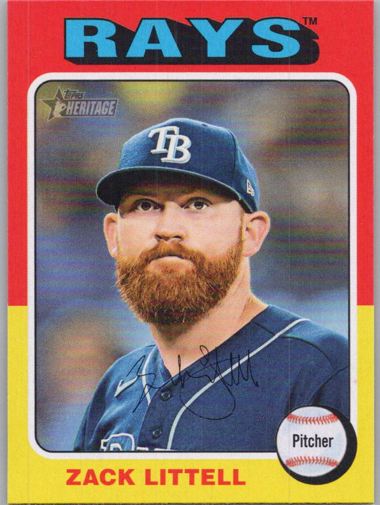 2024 Topps Heritage #713 Zack Littell Tampa Bay Rays