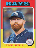2024 Topps Heritage #713 Zack Littell Tampa Bay Rays