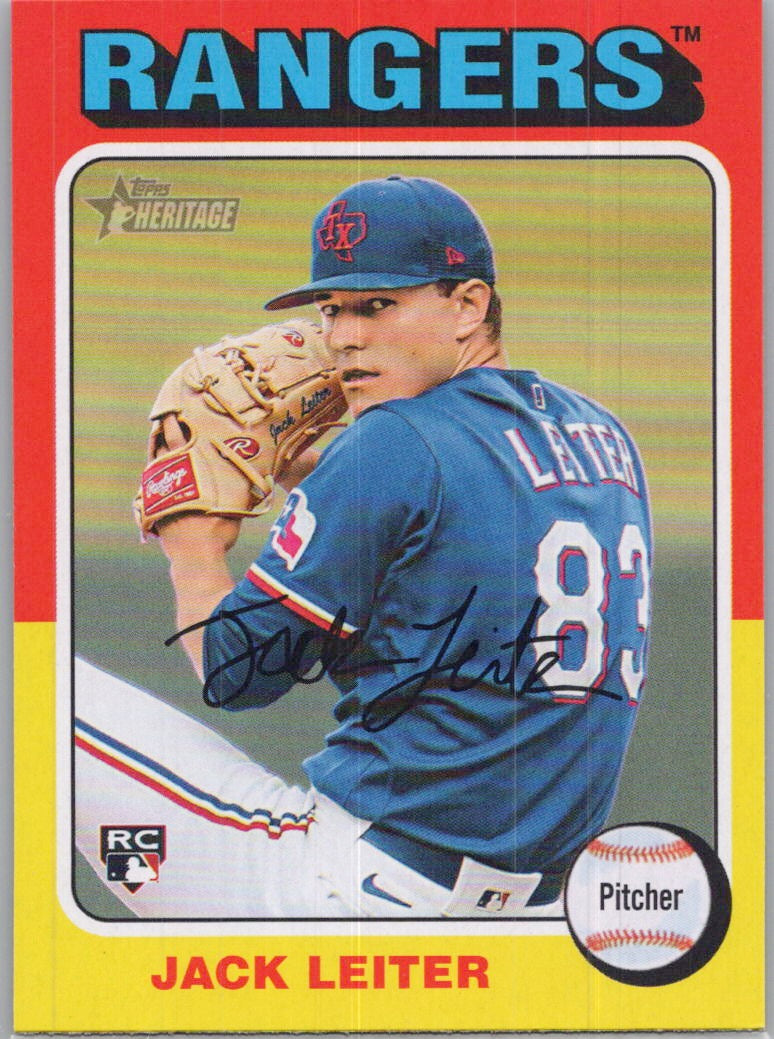 2024 Topps Heritage #691 Jack Leiter Texas Rangers