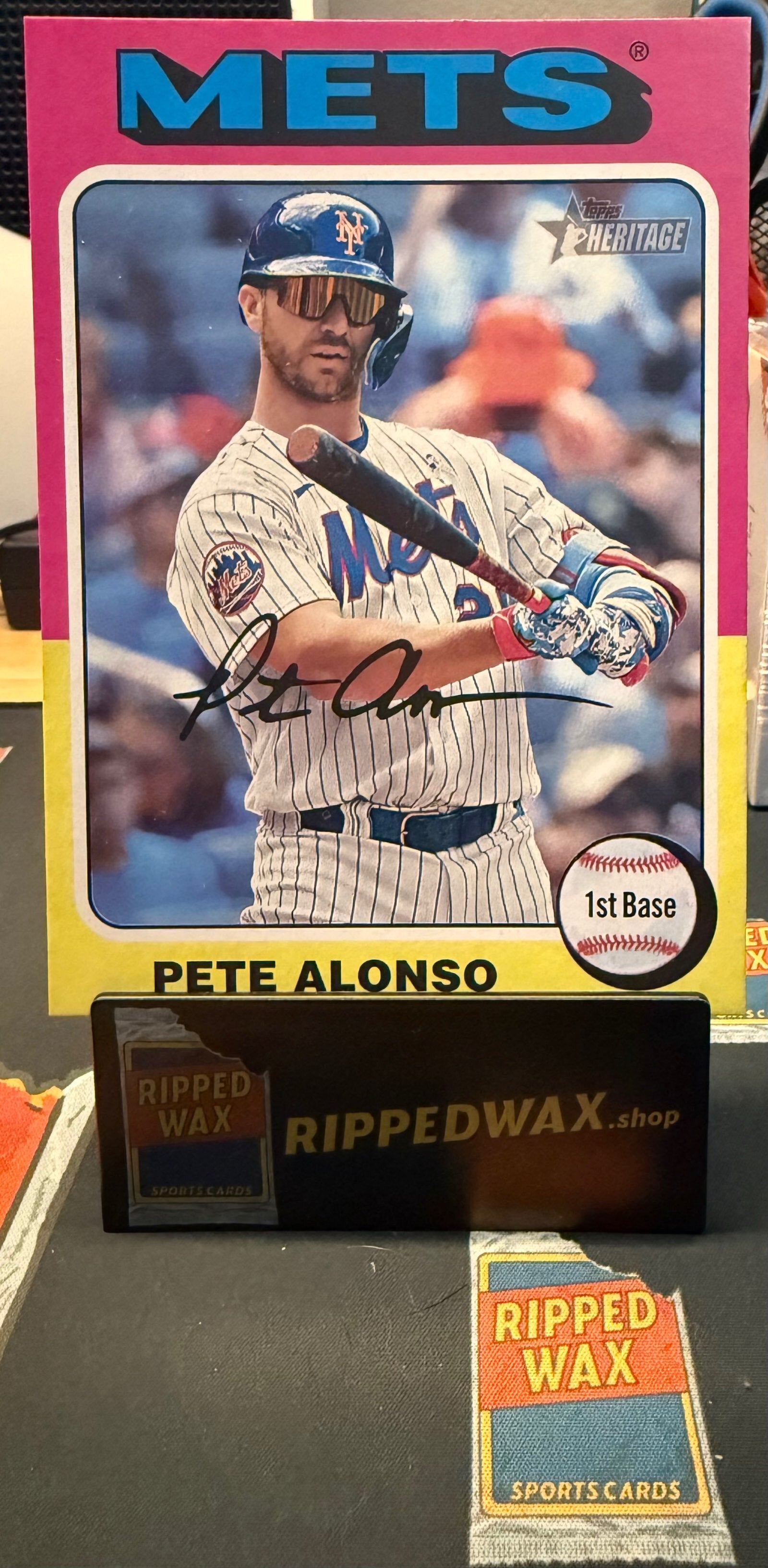 2024 Topps Heritage #OB-11 Pete Alonso Oversized 1975 Topps Box Loaders