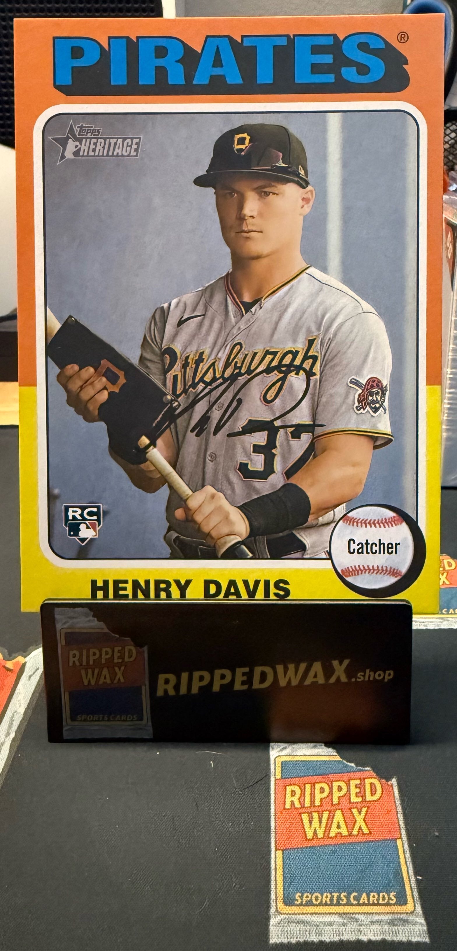 2024 Topps Heritage #OB-3 Henry Davis Oversized 1975 Topps Box Loaders