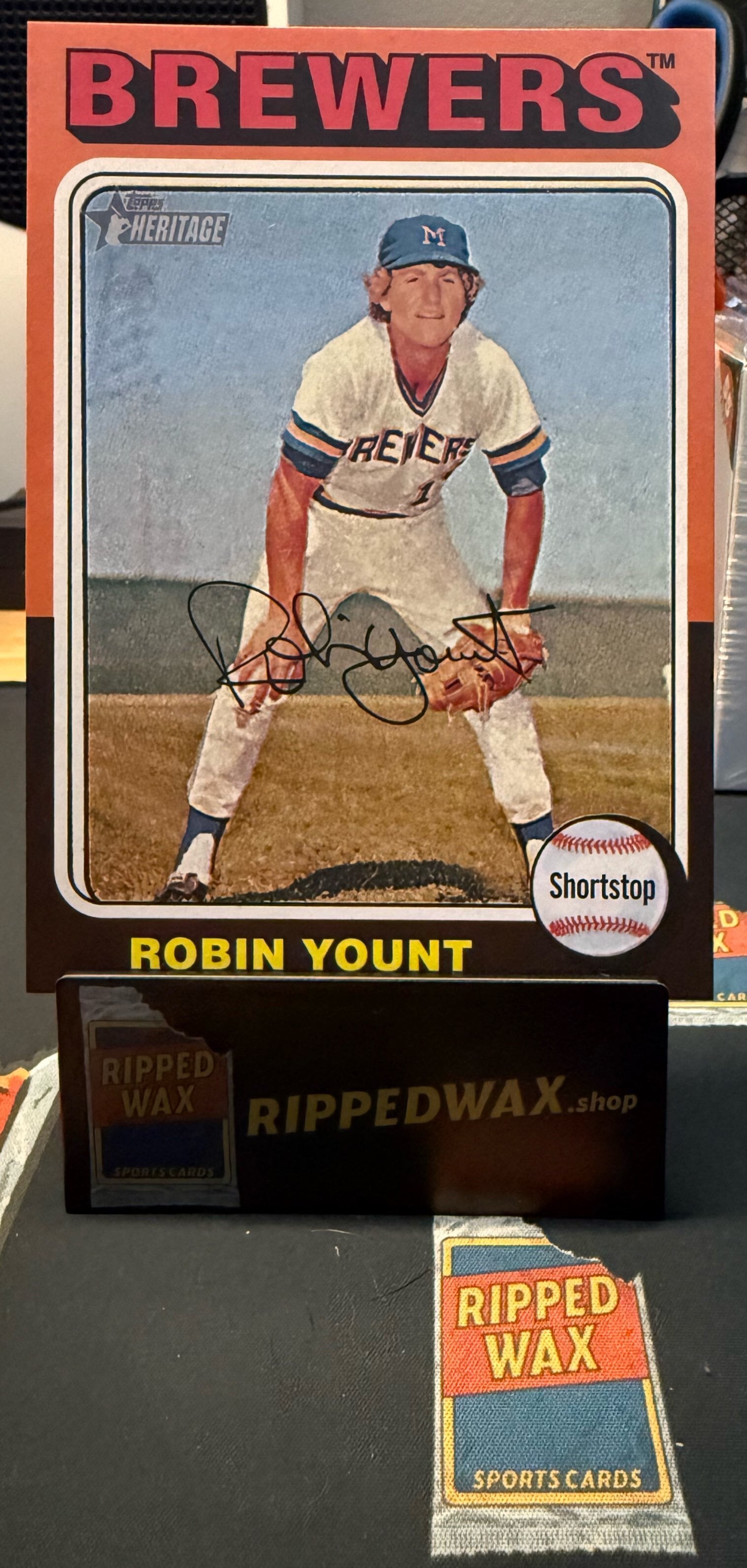 2024 Topps Heritage #OB-9 Robin Yount Oversized 1975 Topps Box Loaders