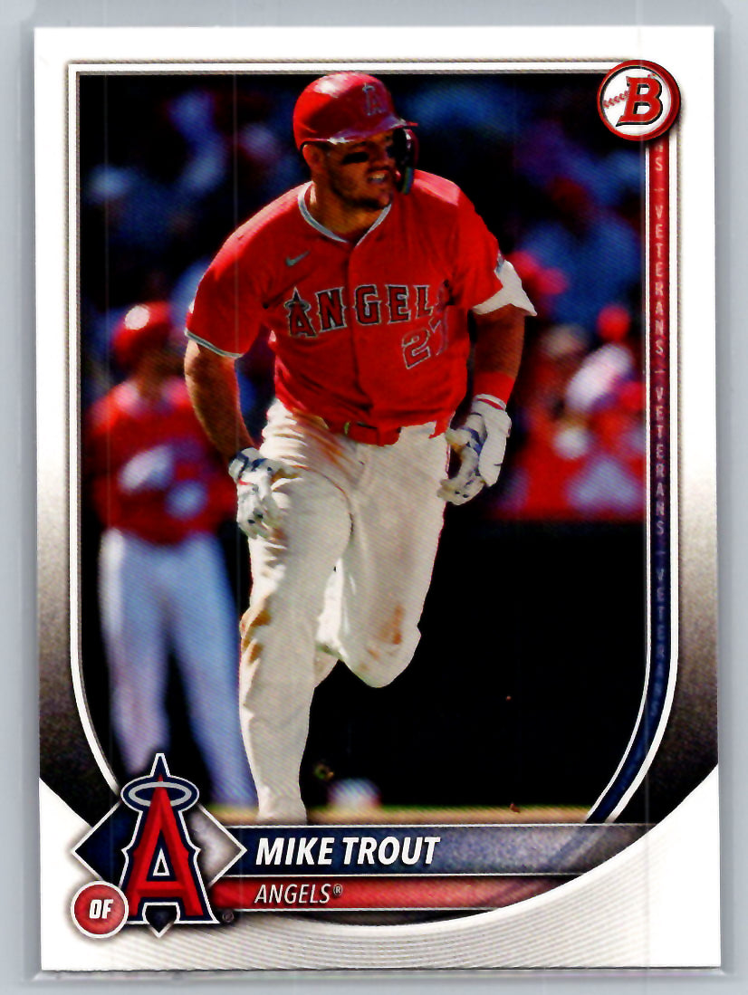 2025 Bowman #1 Mike Trout Los Angeles Angels