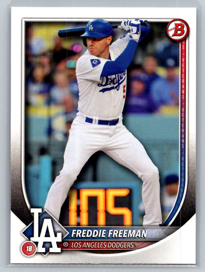 2025 Bowman #5 Freddie Freeman Los Angeles Dodgers