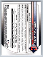 2025 Bowman #15 Emmanuel Clase Cleveland Guardians