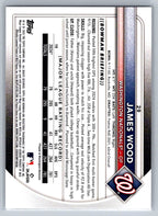 2025 Bowman #29 James Wood Washington Nationals